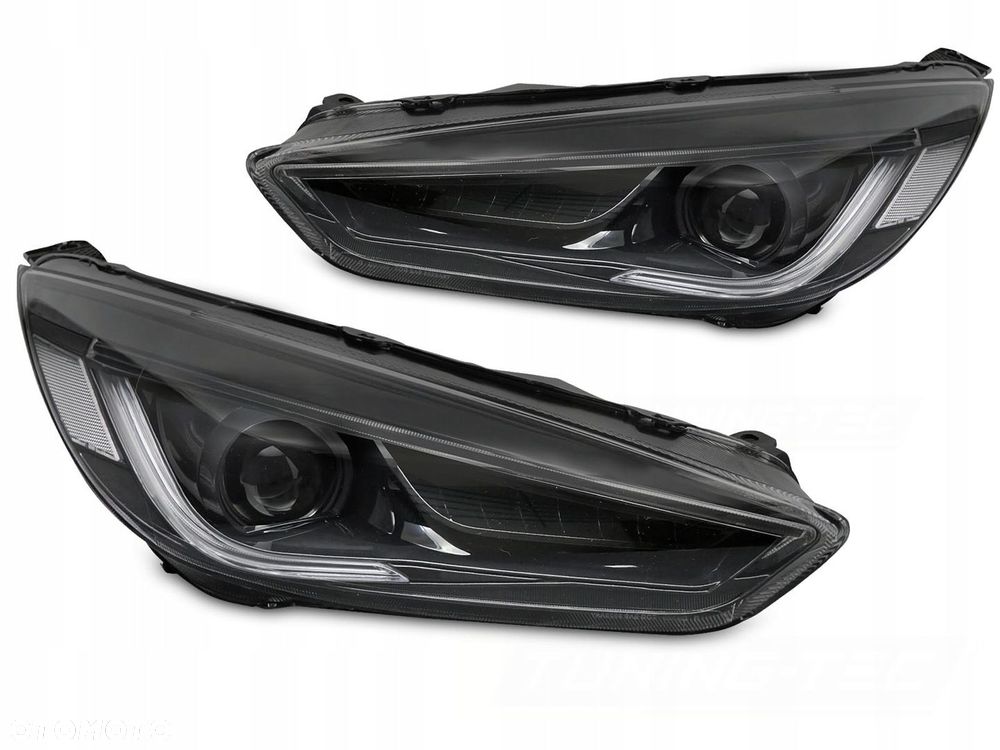 Reflektor Lampa kpl Vland Dayline LED Neon Tuning Ford Focus III mk3 Lift - 1