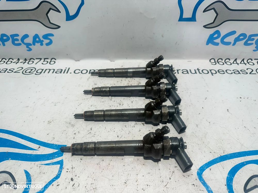 .Conjunto de 4 injetores Bosch BMW 2.0D 16v N47D20 N47 N47N 116D 118D 316D 318D 118cv 143cv 2006 - 2016 - 4