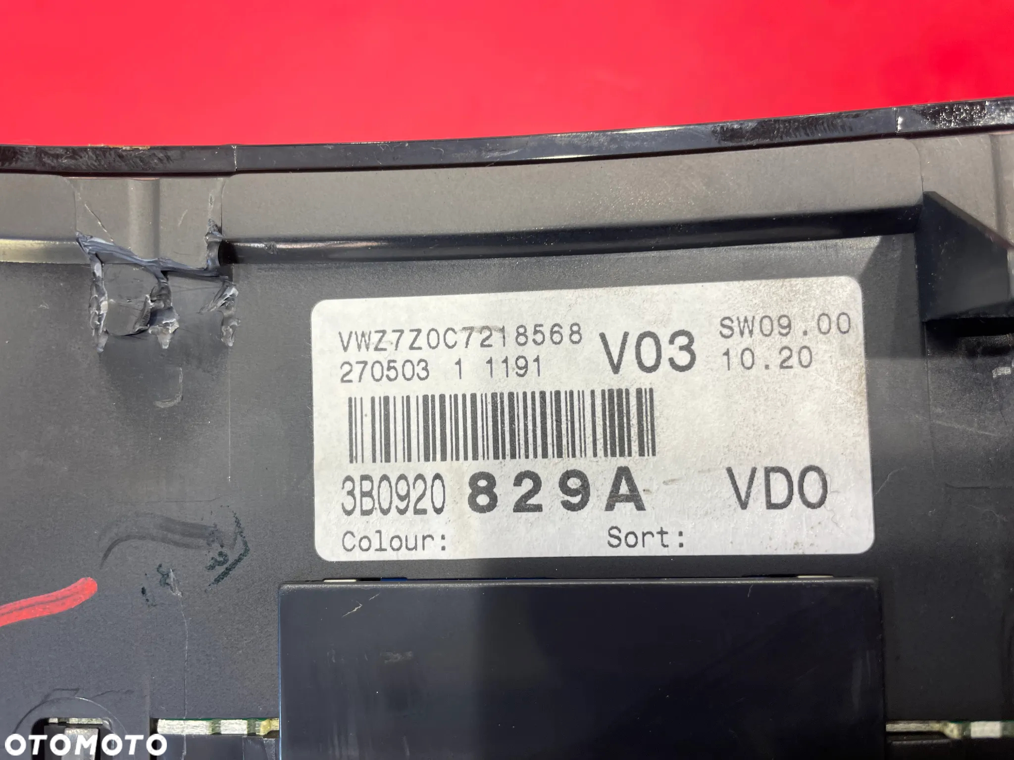 LICZNIK ZEGARY EU 3B0920829A VW PASSAT B5 - 4
