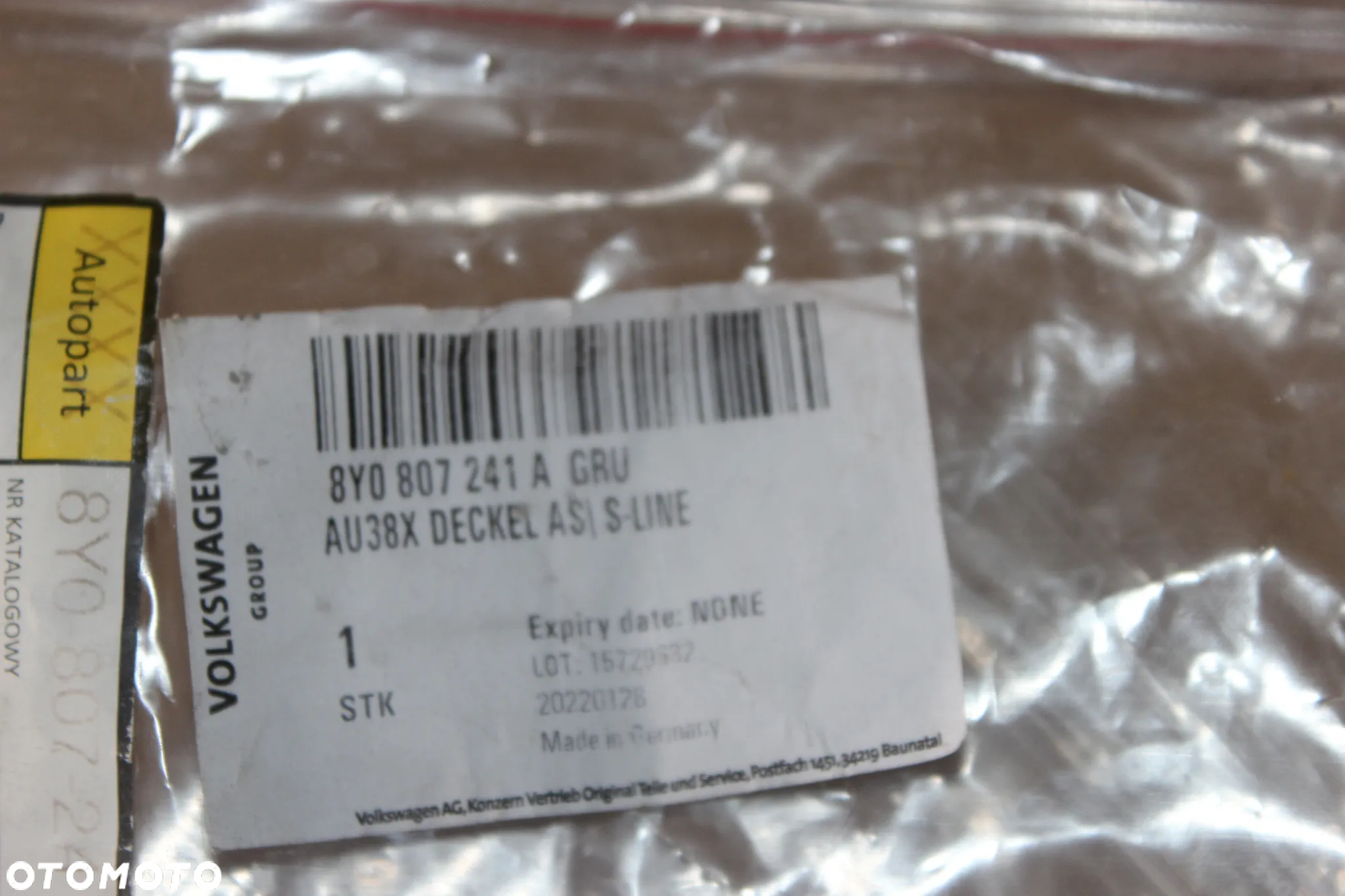 ZAŚLEPKA ZDERZAKA AUDI A3 S3 8Y 8Y0807241A 2021 - 4