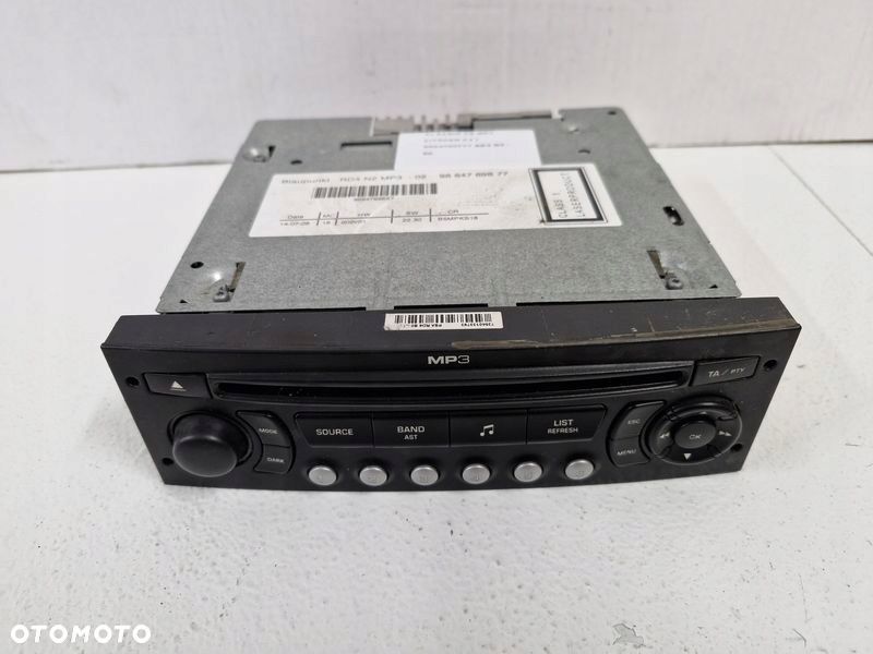 citroen c4 1 i radioodtwarzacz cd mp3 9664769877 - 4