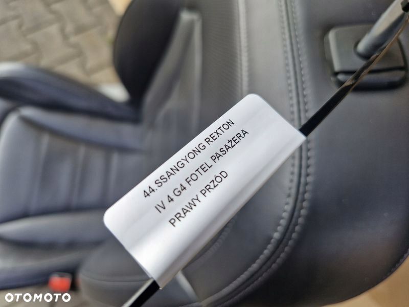 SSANGYONG REXTON IV 4 G4 FOTEL PASAŻERA PRAWY PRZÓD SKÓRA - 9