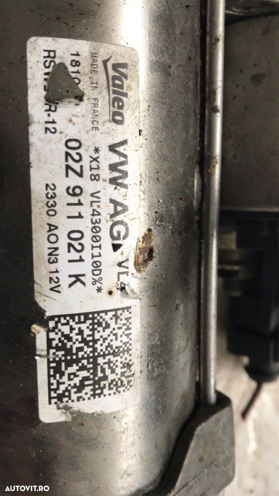 Electromotor VW polo 6r skoda fabia toledo seat ibiza 6j audi a1 02z911021k - 2