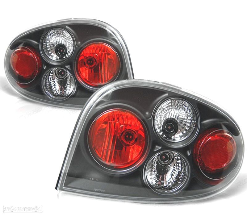 FAROLINS TRASEIROS RENAULT MEGANE 96-99 PRETO - 1