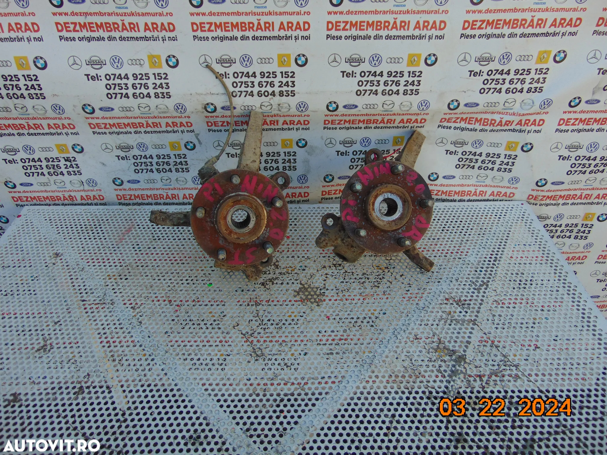 Fuzeta Mitsubishi pinin 1998-2006 fuzete fata stanga dreapta rulment - 2