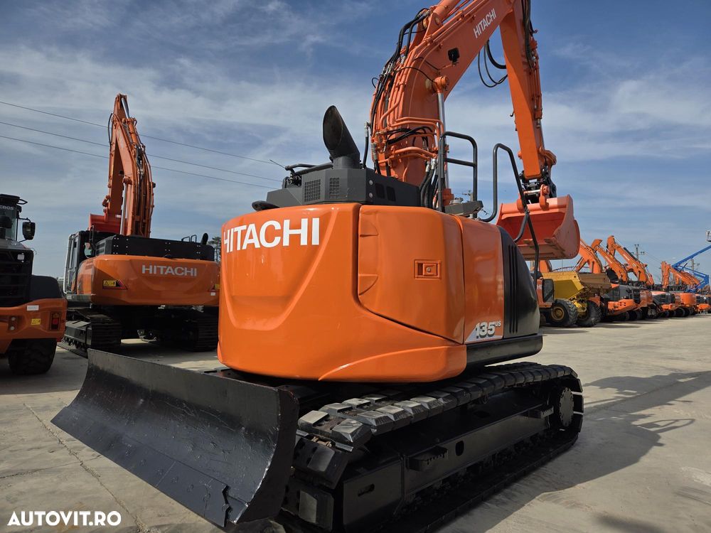 Hitachi ZX135US-6, 15t, 2018, 3.958h, PADURI CAUCIUC NOI, CUPLA RAPIDA HIDRAULICA, CUPA LATA NOUA, cupa ingusta, camera spate, camere laterale, Adanc sapare 6m, latime 2,49m, ridica 7t, consum mediu 7l/h, posibil leasing 3 ani-PROMOTIE 79.900 EUR+Tva - 5