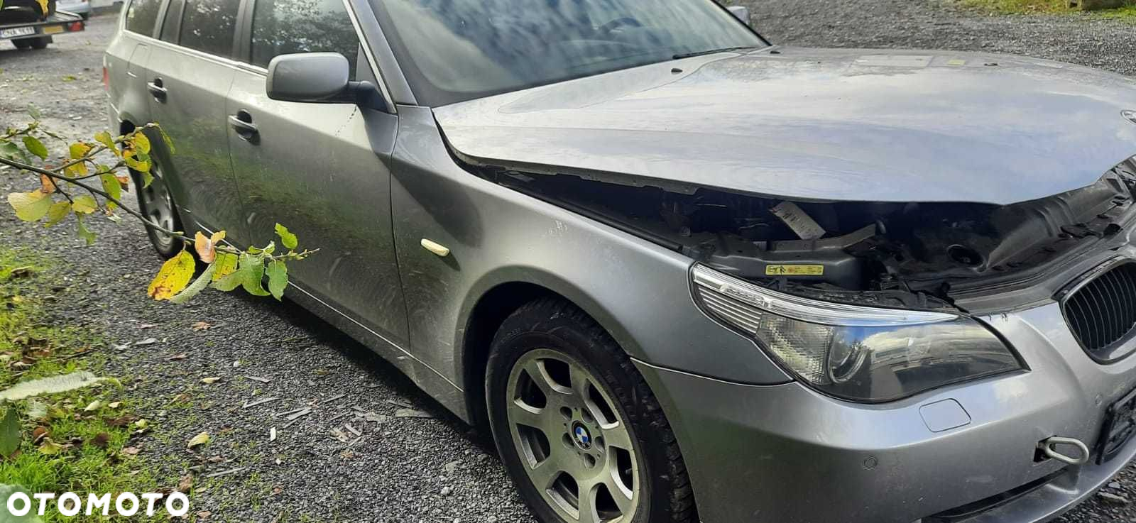 Maska błotnik zderzak, cały przód BMW 5 E60 E61 silbergrau met A08/7 - 2