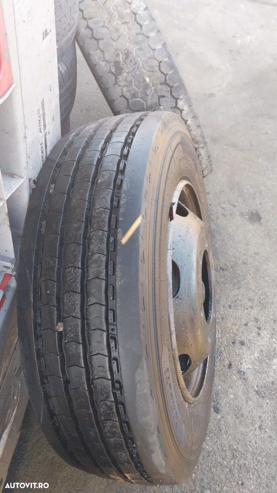 VAND SET DE JANTE COMPLETE CU CAUCIUCURI 2 DIRECTIE+4 TRAGATOR PENTRU MERCEDES ATEGO 2012, 205/75 R17.5 - 7