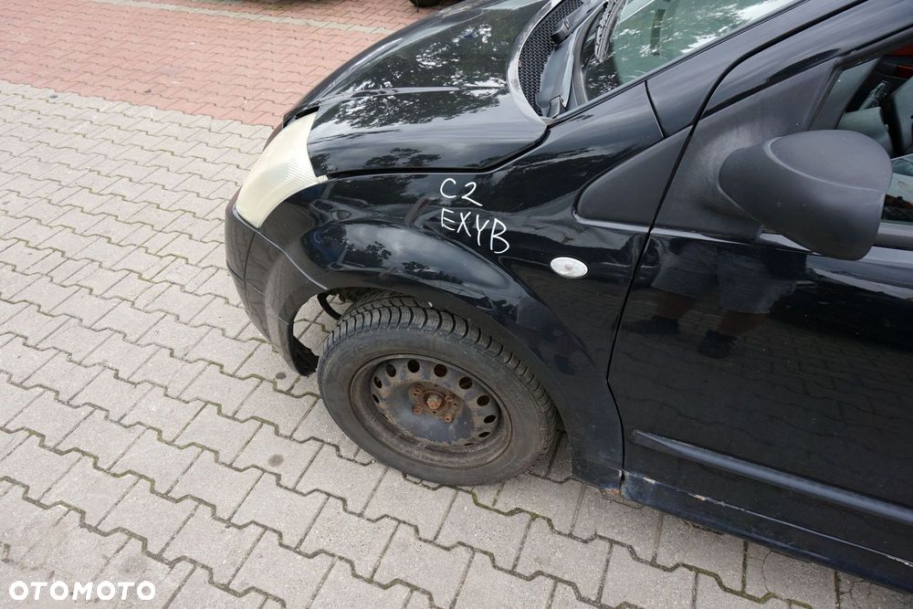 MASKA ZDERZAK BŁOTNIKI LAMPY C2 PH1 EXYB  CITROEN 2003-2005 CZARNY PRZÓD KOMPLETNY - 21