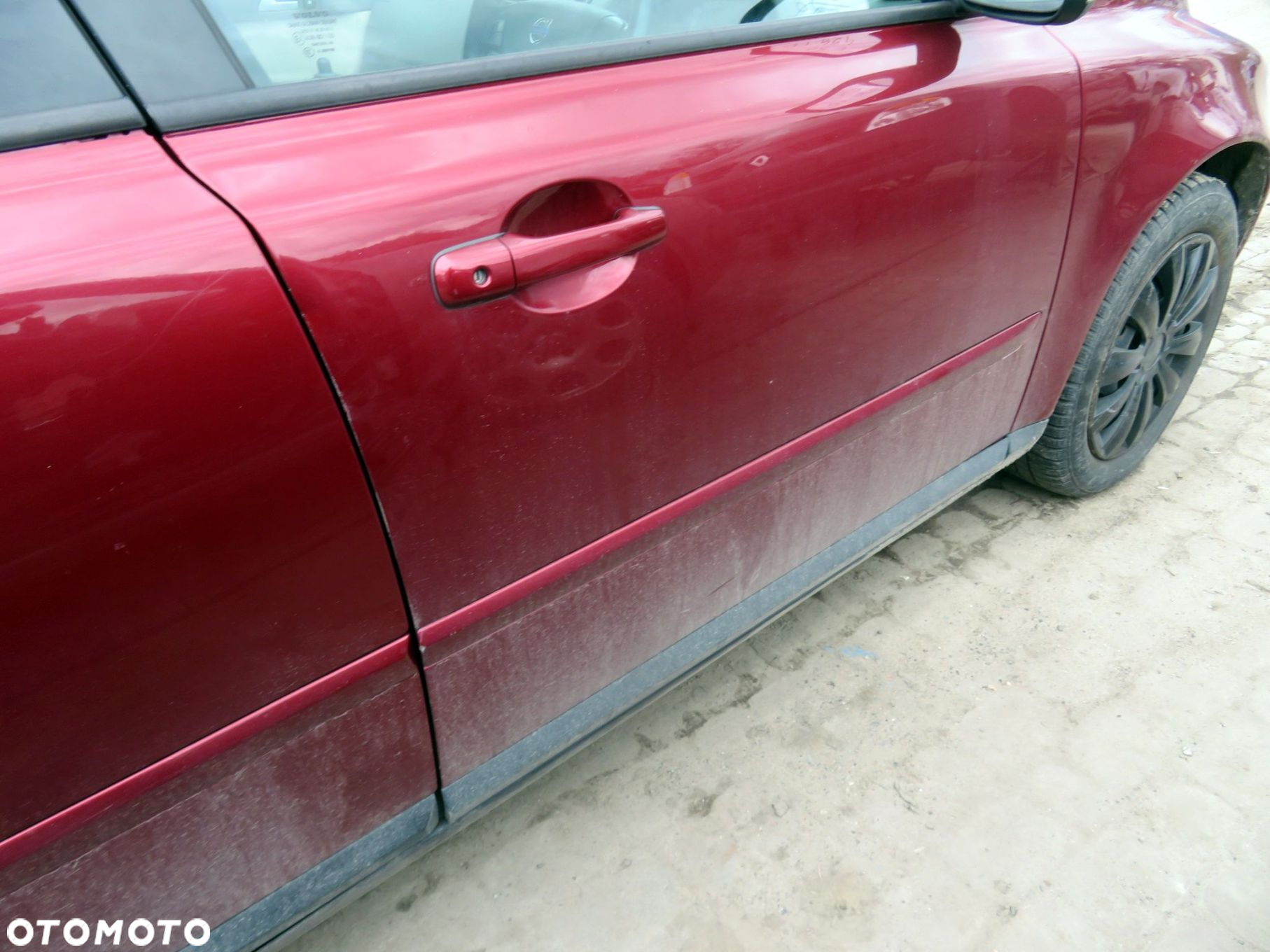 DRZWI PRZEDNIE PRAWE V50  KOMBI 454-46  CZERWONY VOLVO 2004-2007 - 2