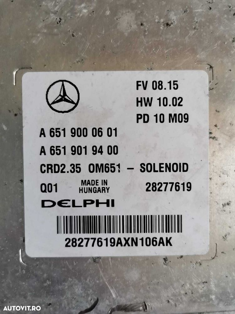 ECU Calculator motor Mercedes Sprinter 2.2CDI A6519000601 CRD2.35 W639 - 2