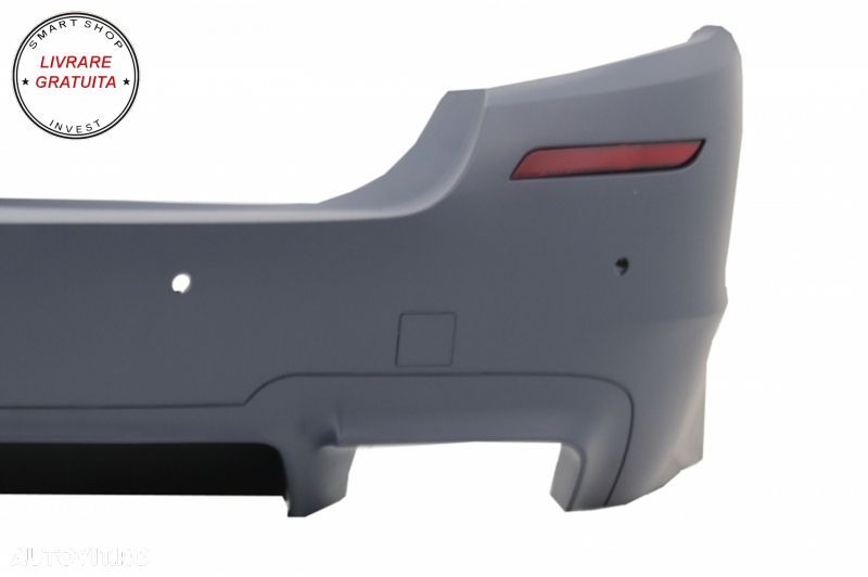 Bara Fata Bara Spate cu Praguri Laterale si Ornamente Evacuare crom BMW Seria 5 F1- livrare gratuita - 6