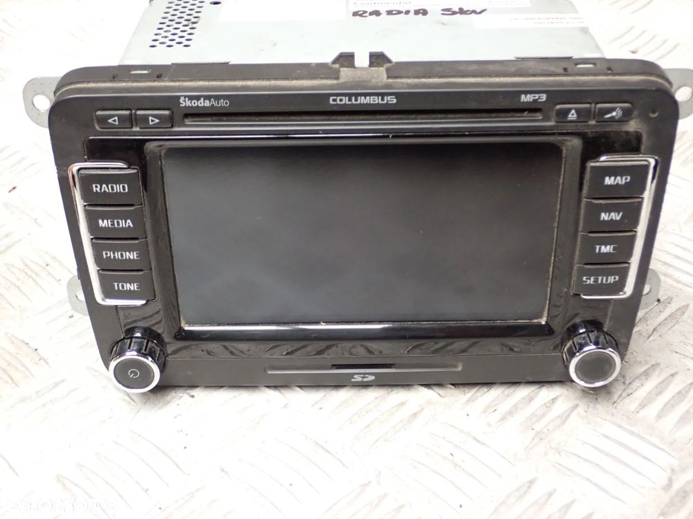 RADIO NAWIGACJA -  NISSAN JUKE F15 400 SKODA SUPERB/ YETI, HYUNDAI I40, MAZDA 5, OPEL COMBO II, HYUNDAI IX 35, PEUGEOT 208, MERCEDES W221, SKODA 5J0035161A, MERCEDES W221 LIFT 1036900743 - 4