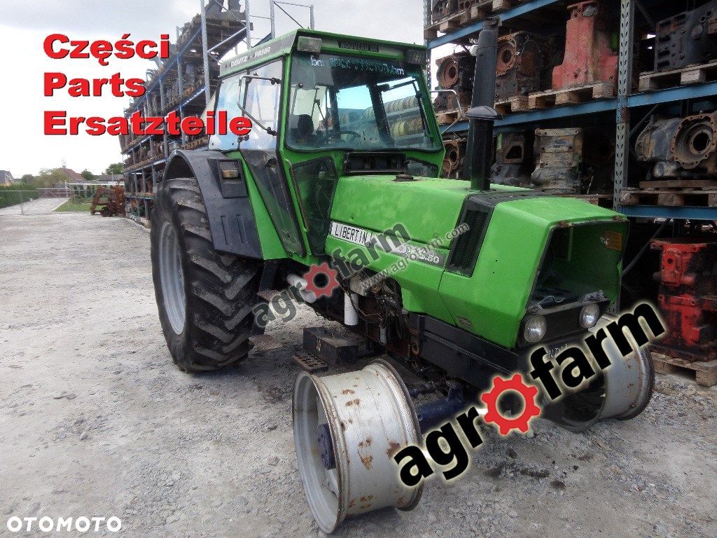 Deutz DX 6.50 części, skrzynia biegów, silnik, oś - 1