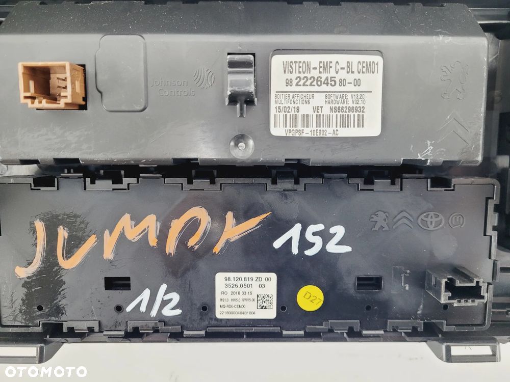 RADIO WYŚWIETLACZ EXPERT JUMPY III PROACE II VIVARO C 2016-  CZĘŚCI - 5