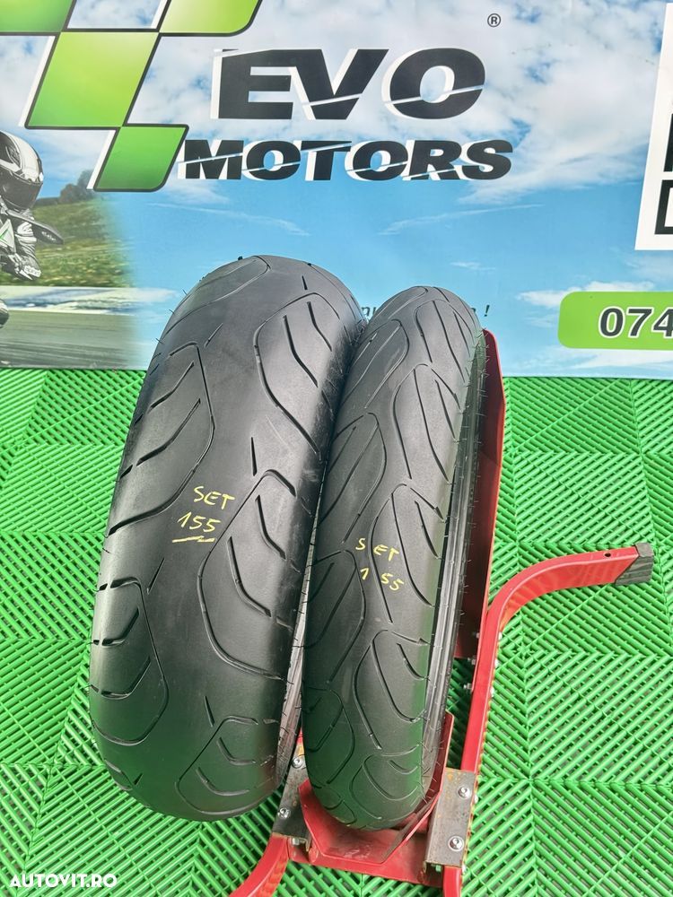 Set Anvelope Moto 120 70 17 si 190 55 17 Dunlop Roadsmart3 2024 Set155 - 2