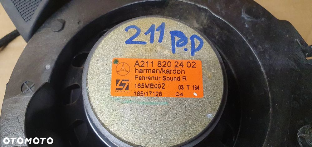 Głośnik drzwi lewy prawy przód tył wzmacniacz HARMAN KARDON Mercedes E-Klasa W211 A2118274542 - 13