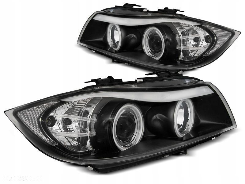 Lampy Reflektory Bmw 3 E90 E91 Ringi Ccfl Black - 1