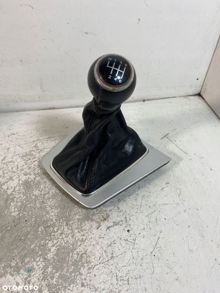 mieszek gałka audi a4 b6 skóra 6 bieg s line perorowany. - 1