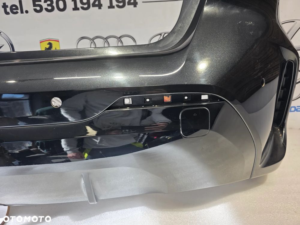 BMW 1 F40 19- M-PAKIET ZDERZAK TYLNY TYLNI TYŁ NA 4xPDC KOLOR CZARNY METALIK NR 51128070949 + 51128070950 NR AUKCJI NZ1935 - 9