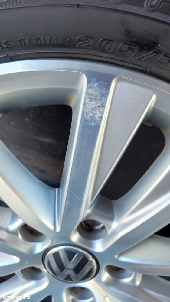 ALUFELGI+OPONY Wielosezonowe 205/55 16  VW Golf VI Touran II Jetta 16' 5X112 ET50 - 10