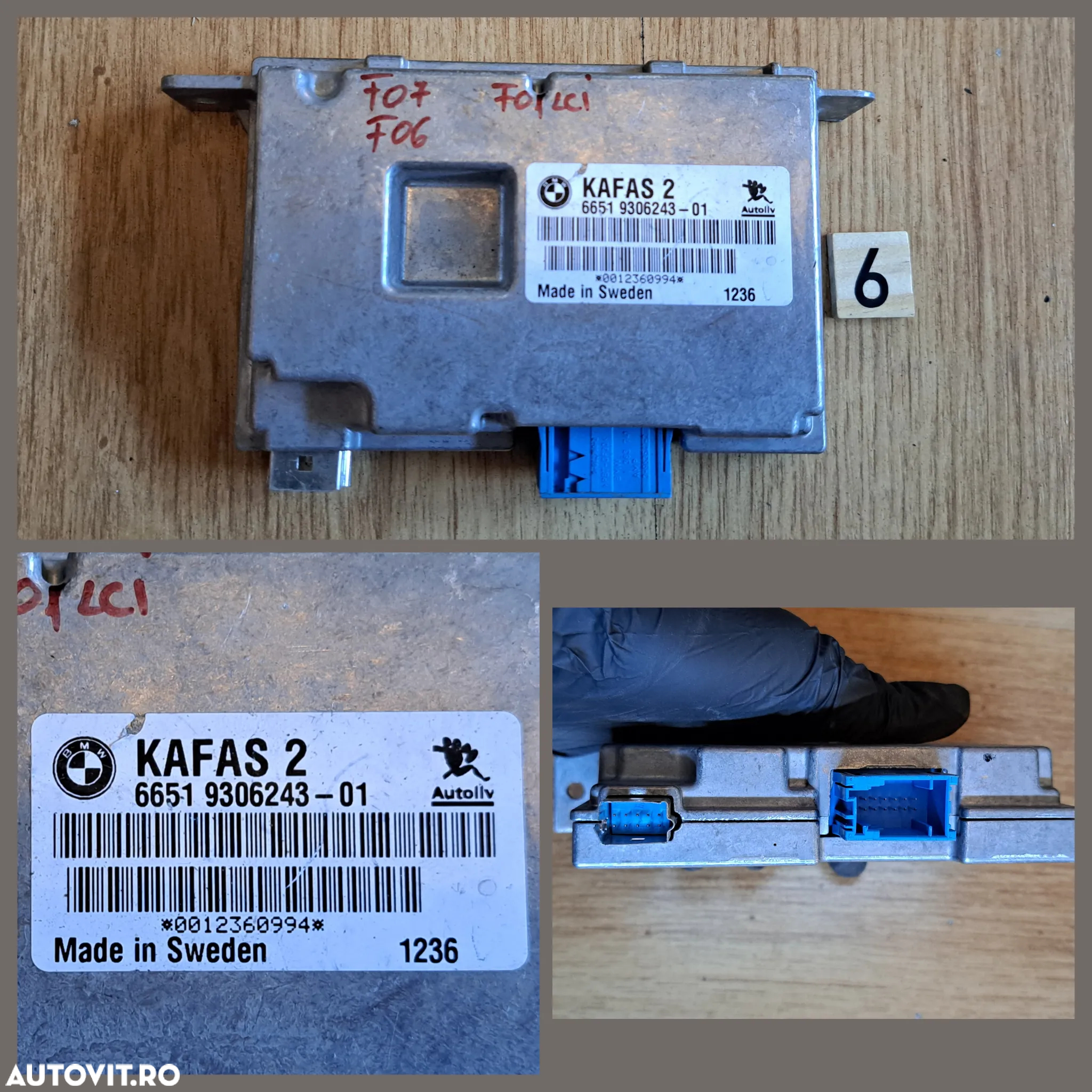 Calculator modul ECU FRM III modul camera marsarier modul camera 360 modul antena modul centura sth modul kafas modul pdc bmw f07 f26 f25 f30 f04 f10 f03 lci f02 lci g30 f98 - 7