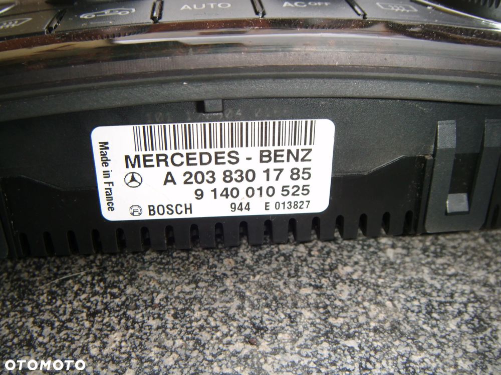 mercedes w203 panel sterowania nawiewem  2038301785 - 2