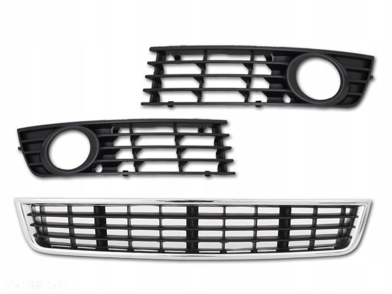 KRATKA ATRAPA GRILL ZDERZAK AUDI A4 B6 8E0 2000-04 - 1