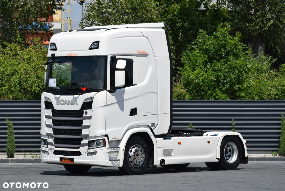 Scania 500S / FULL AIRMATIC / HYDRAULIKA / RETARDER / KLIMATYZACJA POSTOJOWA / ACC / KLIMA / 2 ZBIORNIKI PALIWA / FULL LEDY / FULL SPOILERY / SERWISOWANA / SPROWADZONA - 4