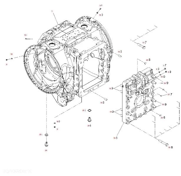 Przekładnia WOM 934152050020 6600800461P Fendt 930 Vario - 14