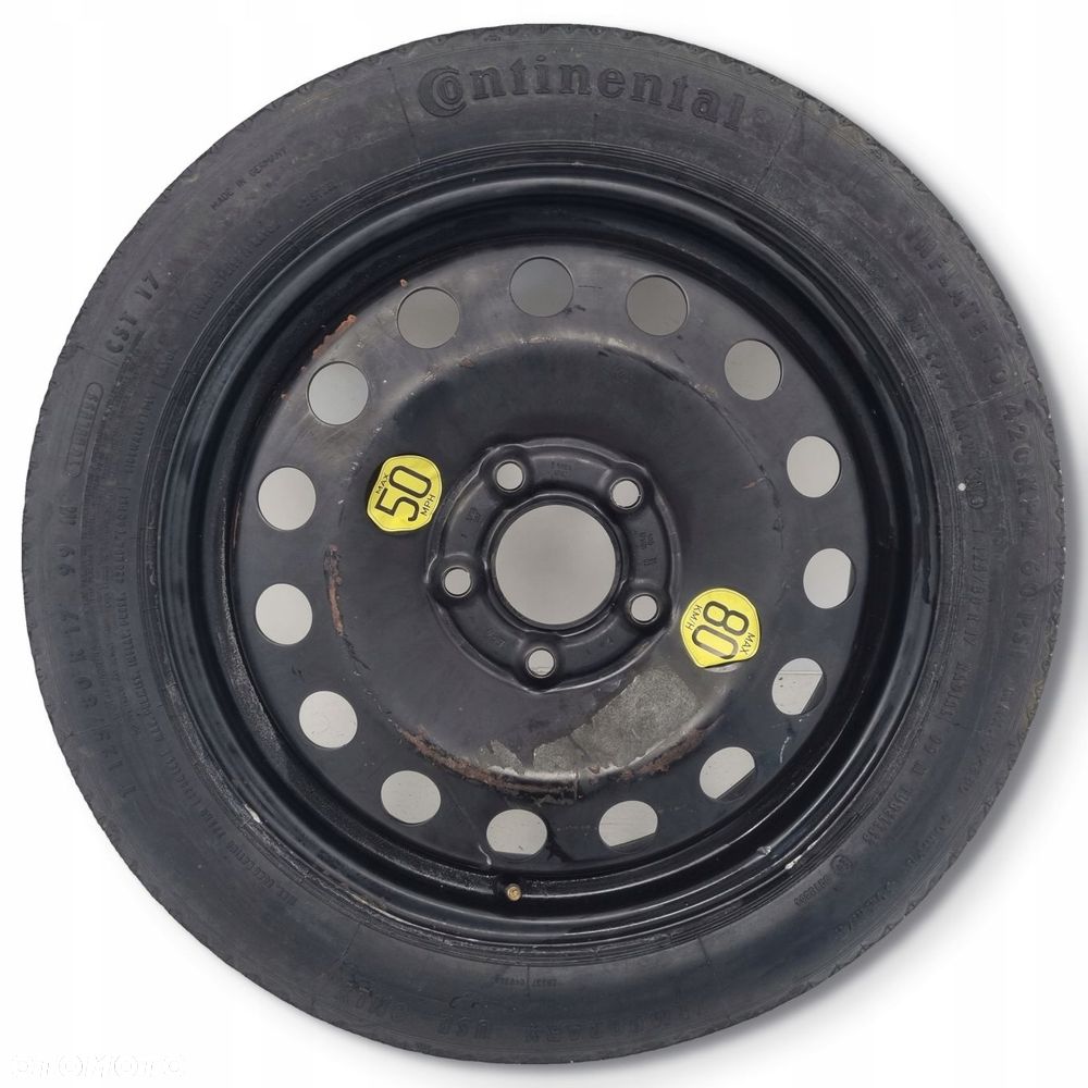 KOŁO DOJAZDOWE BMW E46 dojazdówka 125/80 R17 5x120 6750007 zapas - 1