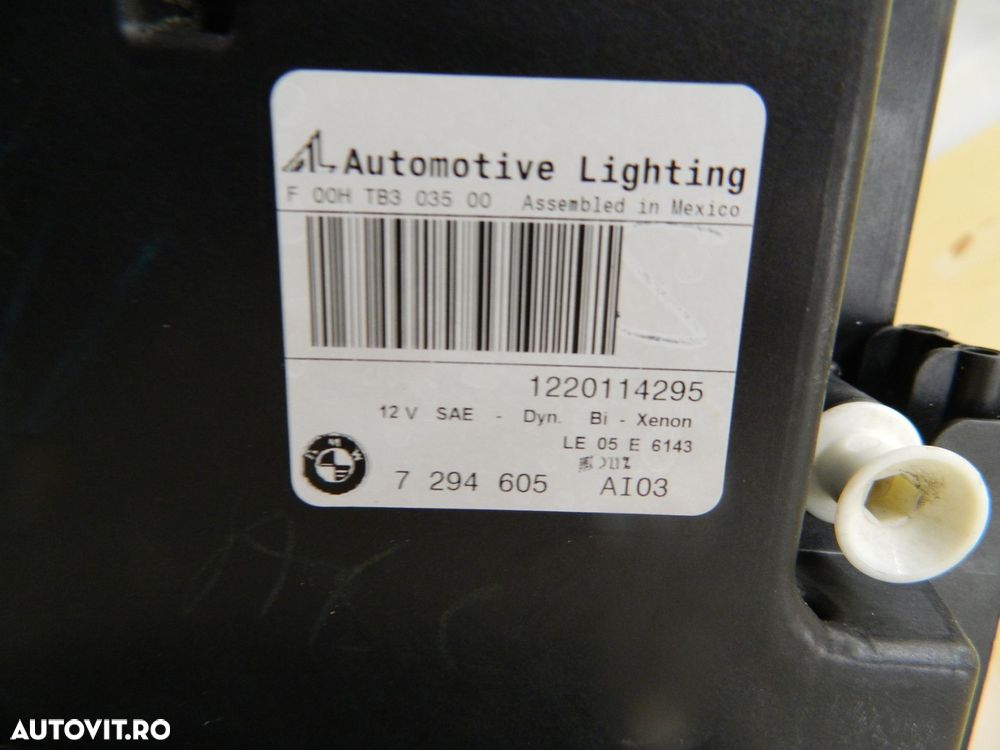Far stanga BMW X5 E70 LCI Bi-Xenon Adaptiv, 2010, 2011, 2012, 2013, cod origine 7294605. - 8
