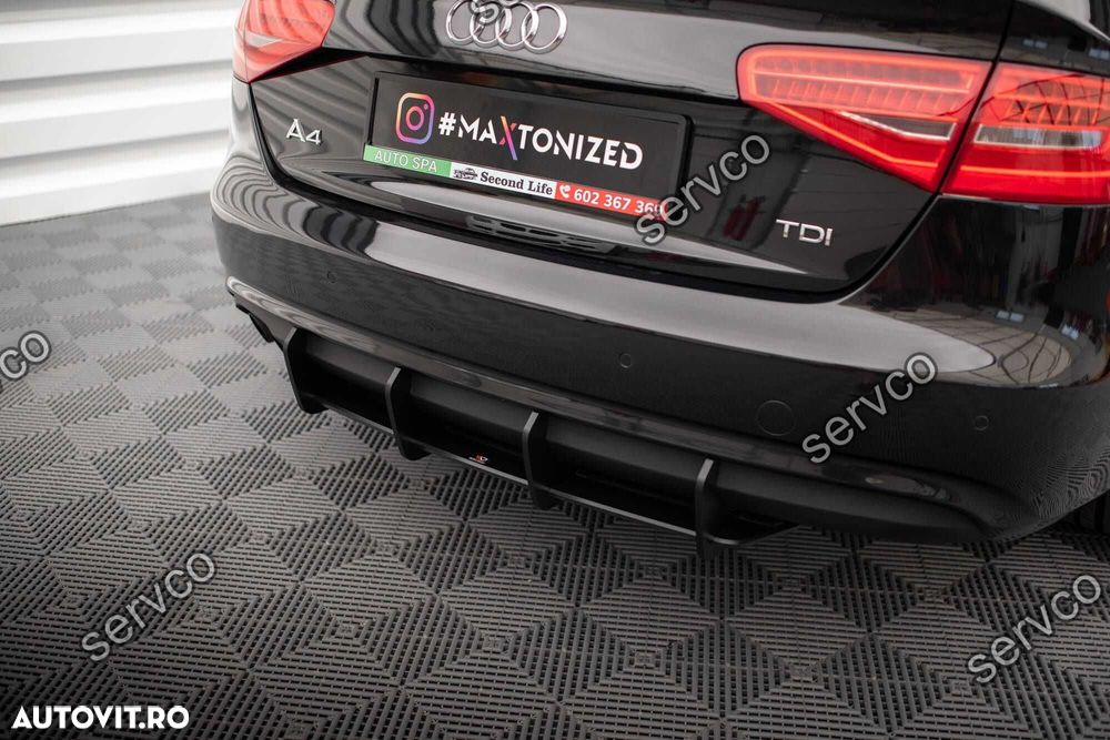Prelungire difuzor bara spate Audi A4 B8 2011-2015 v15  Maxton Design - 2