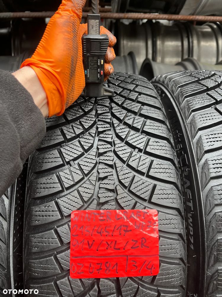 215 45 17 Kumho Winter Craft WP71 91 V XL 4szt. komplet Zima - 7