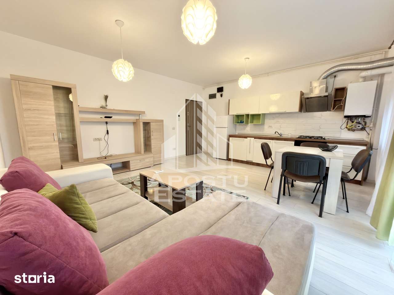 Apartament cu 2 camere complet mobilat si utilat in Giroc langa ESO — fotografia 1