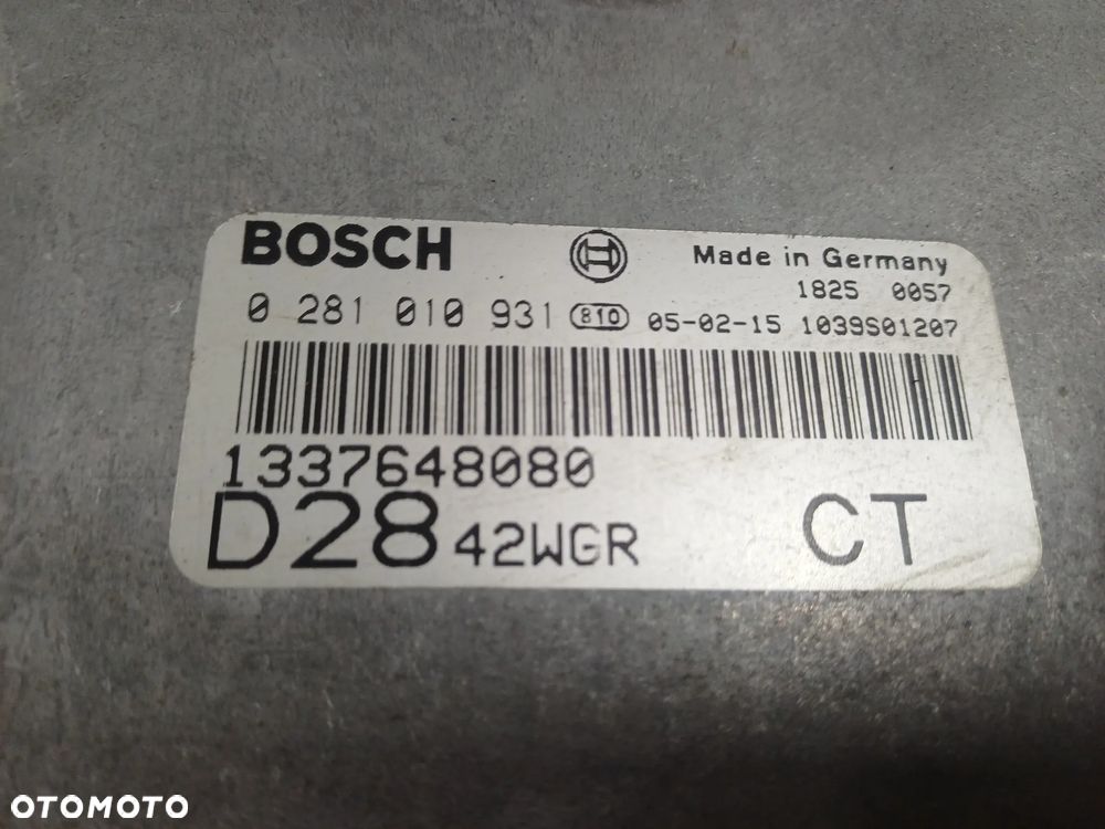 ZESTAW DO ODPALENIA KOMPUTER STEROWNIK FIAT DUCATO II LIFT 2.8JTD 02-06R - 3