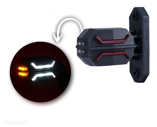 LAMPA OBRYSOWA DRAGON LD 3065 WYSIĘGNIK KRÓTKI - 1