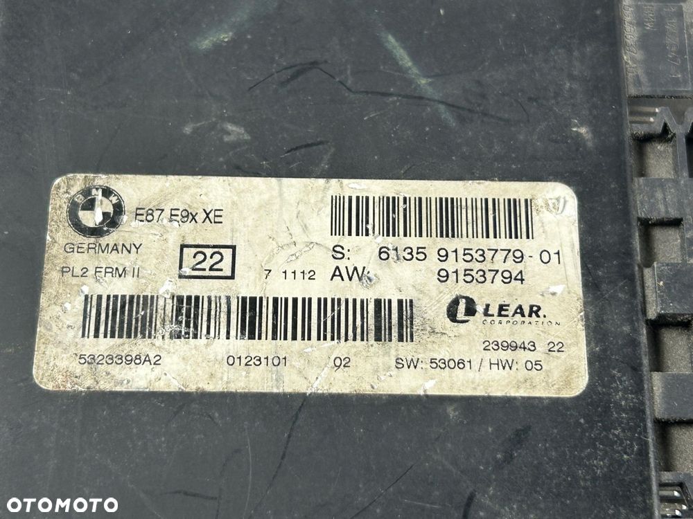 BMW E87 E90 E91 MODUL STEROWNIK SWIATEL 9153779 - 8