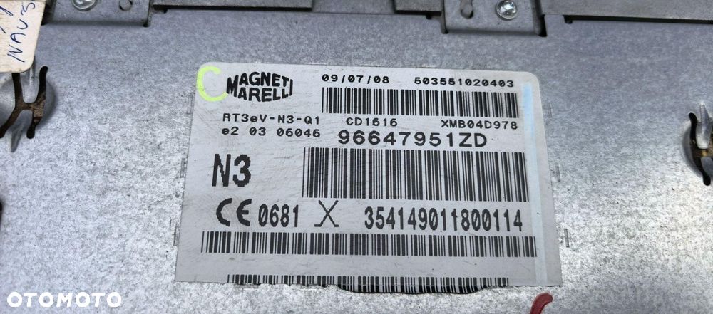 RADIO  RADIOODTWARZACZ CD CITROEN C5 III X7 96647951ZD - 4