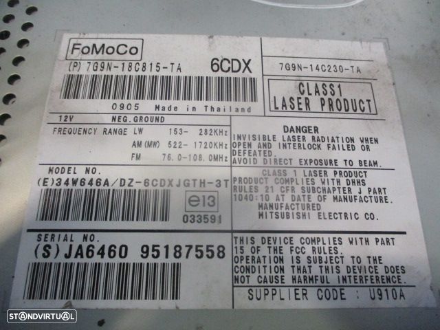 Radios 8X2314c512  7G9n14c230ta JAGUAR XF 2009 3.0 D 240CV 4P PRETO FOMOCO 6CDX - 1