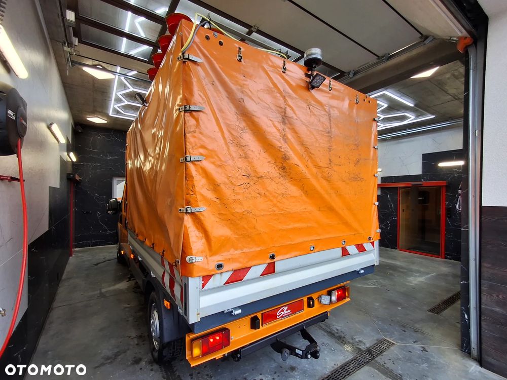 Fiat Ducato Doka Brygadówka Skrzynia Plandeka Oświetlenie Ostrzegawcze Pomarańczowy Służba Drogowa Autostradowa Hak 2010 Rok Ogrzewanie Postojowe Webasto - 8