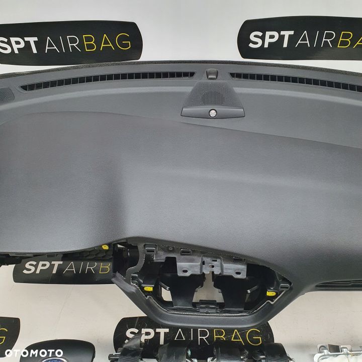 FORD FIESTA MK8 8 VIII DESKA ROZDZIELCZA KONSOLA KOKPIT PULPIT PODUSZKI AIRBAG AIR BAG PASY KIT SET - 3