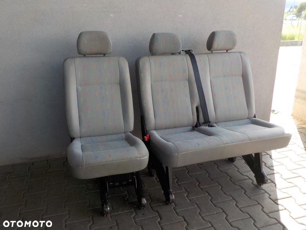 VW T5 T6 FOTEL FOTELE SIEDZENIA RZĄD ŚRODKOWY TYŁ INKA - 2