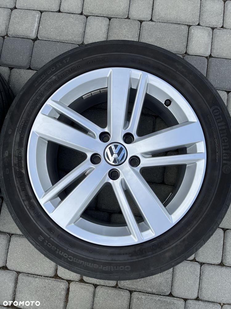 Alufelgi 5x112 17 cali Vw Passat Sharan Golf Jetta opony 225/50/17 - 4
