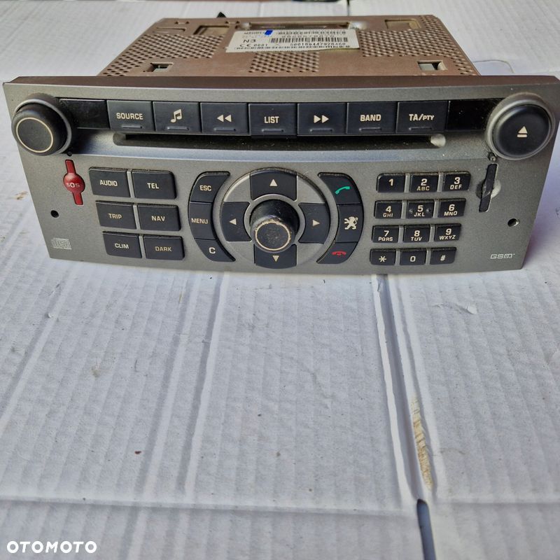 Peugeot 407 radio nawigacja cd fabryczne RT3 96565708YW - 1