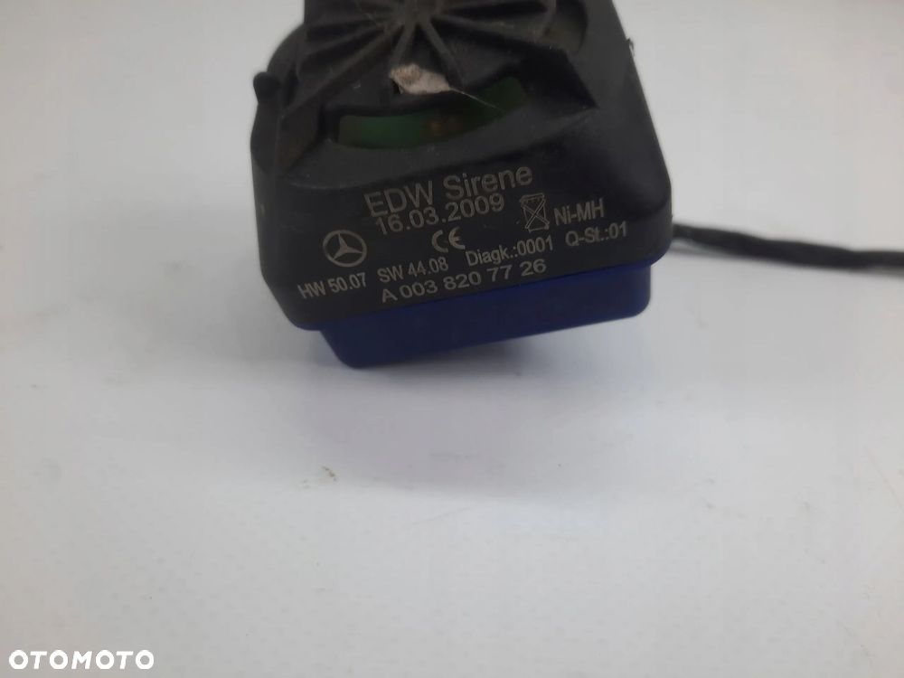 SYRENA ALARMU ALARM MERCEDES W212 A0038207726 - 2