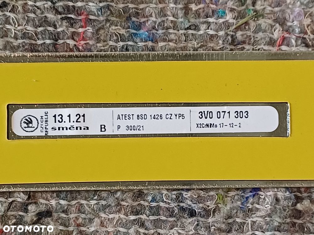 NR 110 Listwy progowe Skoda Superb III 2022 rok 3V0071303 - 7