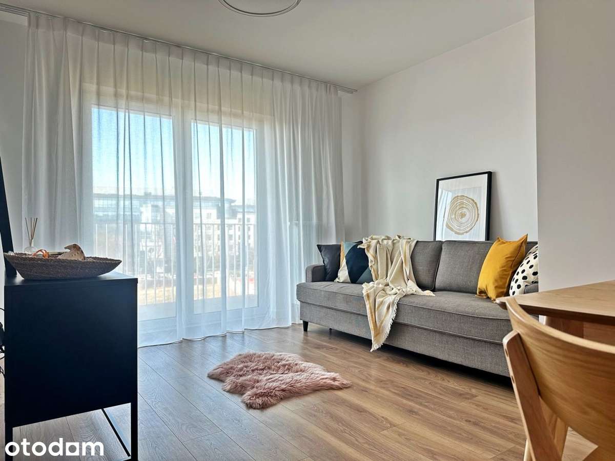 2- pokoje | 45,16 m2 | Balkon | Umeblowane | Blisko Galerii Mokotów