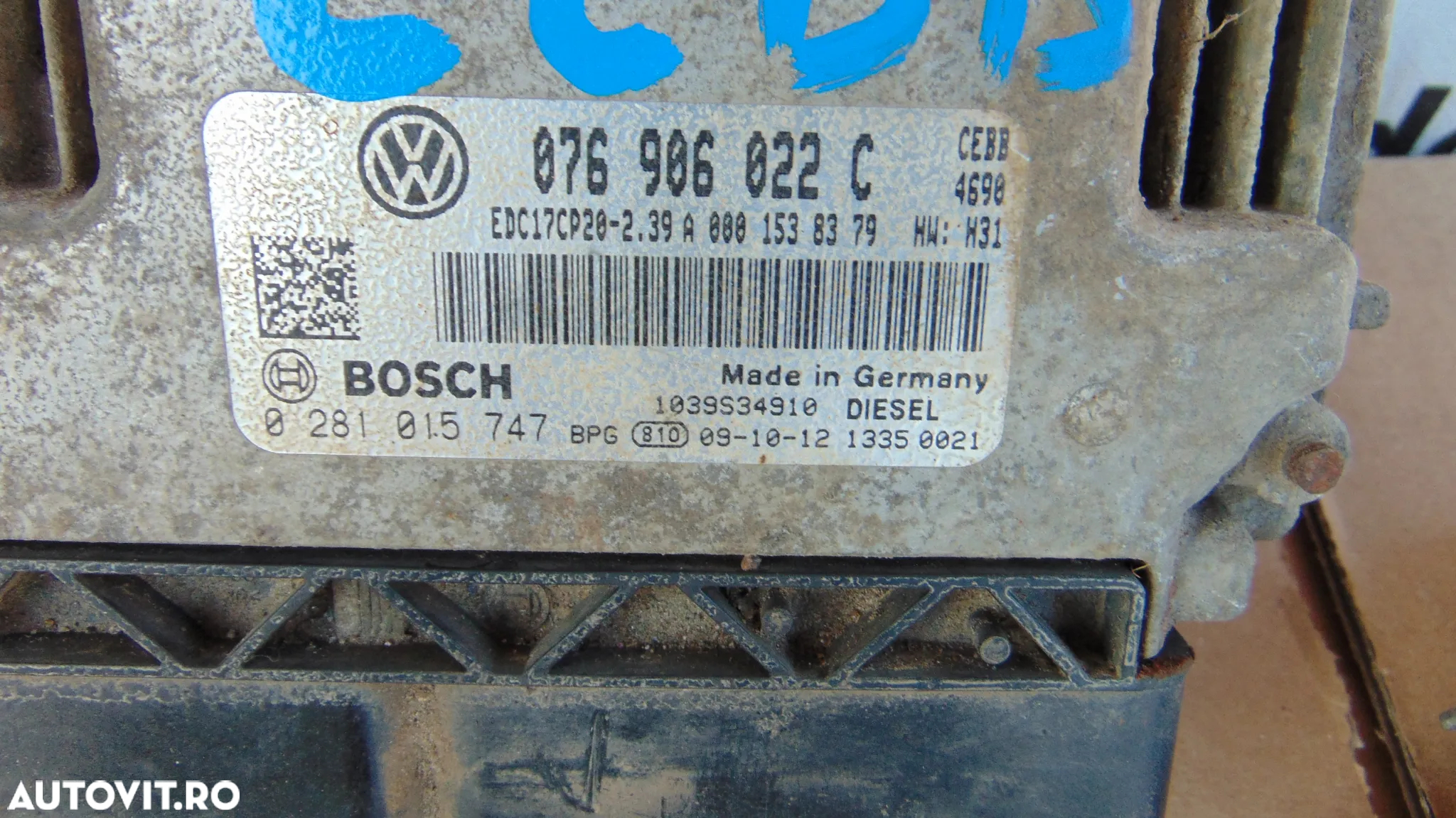 Kit pornire VW Crafter 2.5 ecu cip imobilizator dezmembrez - 11