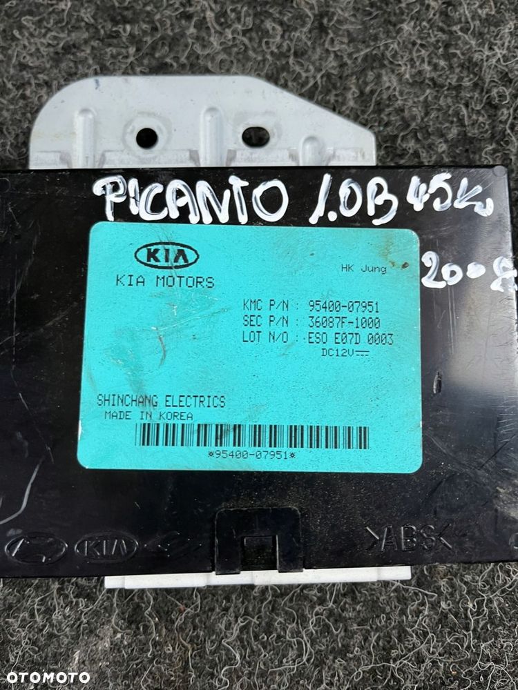 kia picanto I lift moduł sterownik komfortu 9540007951 - 3